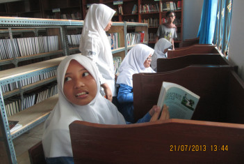 Syuting di Perpustakaan